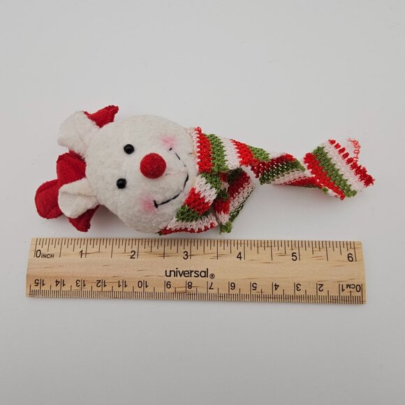 Christmas Brooch Pin Reindeer Polar Bear Critter Scarf Antlers Cute Soft Holiday - Picture 12 of 14